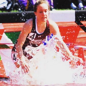 Emily competing for the University of Southern Illinois