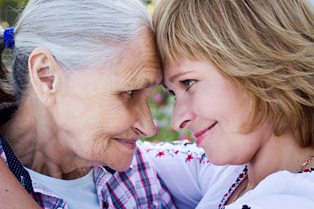grandmother and granddaughter