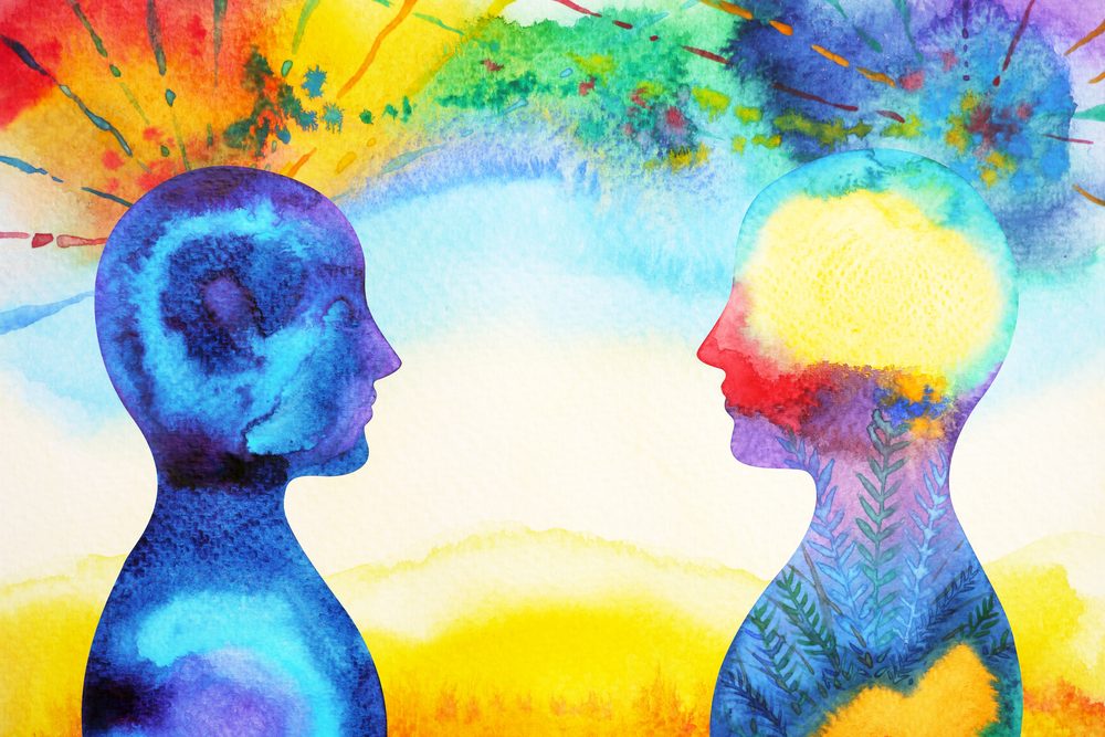 watercolor painting of abstract moods